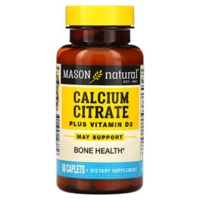 Thực phẩm chức năng Mason Natural Calcium Citrate Plus Vitamin D3 60 Caplets 311845123756