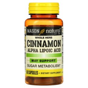 Thực phẩm chức năng Mason Natural Cinnamon Alpha Lipoic Acid 60 Capsules 311845165558