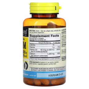 Thực phẩm bổ sung Mason Natural Fast Absorption Calcium 600 mg 60 Softgels 311845161857