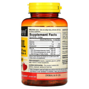 Thực phẩm bổ sung Mason Natural Fish Oil 1.000 mg 120 Softgels 311845122322