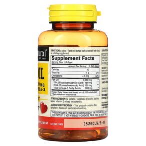 Thực phẩm bổ sung Mason Natural Fish Oil 1.000 mg 60 Softgels 311845122353