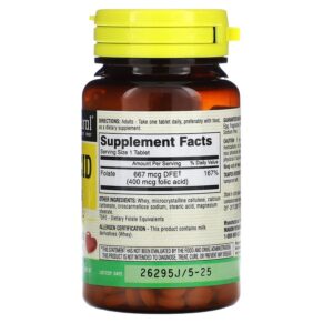 Thực phẩm bổ sung Mason Natural Folic Acid 400 mcg 100 Tablets 311845065315