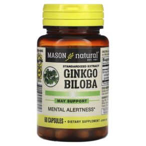 Thực phẩm chức năng Mason Natural Ginkgo Biloba Standardized Extract 60 Capsules 311845128058