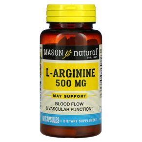 Thực phẩm chức năng Mason Natural L-Arginine 500 mg 60 Capsules 311845126450