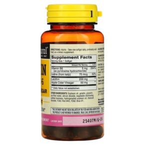 Thực phẩm bổ sung Mason Natural Lecithin with Kelp/B6 Plus Apple Cider Vinegar 100 Softgels 311845059819