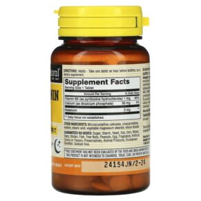 Thực phẩm bổ sung Mason Natural Melatonin 3 mg 60 Tablets 311845111357