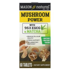 Thực phẩm chức năng Mason Natural Mushroom Power 60 Tablets 311845184658