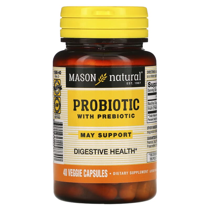 Mason Natural Probiotic with Prebiotic 40 Veggie Capsules 8 Thực phẩm chức năng Mason Natural Probiotic with Prebiotic 40 Veggie Capsules 311845158840