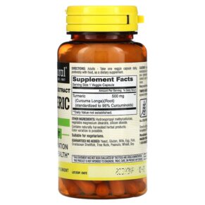 Thực phẩm bổ sung Mason Natural Standardized Extract Turmeric 60 Veggie Caps 311845154750