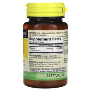 Thực phẩm bổ sung Mason Natural Vitamin B-1 250 mg 100 Tablets 311845056610
