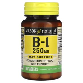 Thực phẩm chức năng Mason Natural Vitamin B-1 250 mg 100 Tablets 311845056610