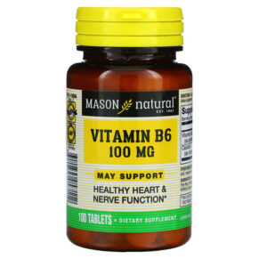 Thực phẩm chức năng Mason Natural Vitamin B6 100 mg 100 Tablets 311845057112
