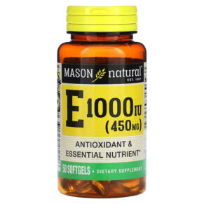 Thực phẩm chức năng Mason Natural Vitamin E 450 mg (1.000 IU) 50 Softgels 311845050496