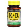 Thực phẩm chức năng Mason Natural Vitamin K2 Plus Vitamin D3 100 Tablets 311845162618