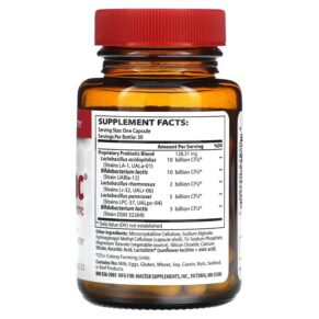 Thực phẩm bổ sung Master Supplements Theralac Broad Spectrum Probiotic 30 Billion CFU 30 Capsules 804879057604