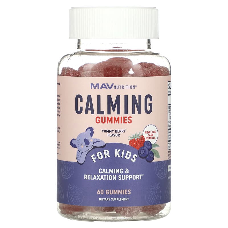 MAV Nutrition Calming Gummies For Kids Berry 60 Gummies 8 Thực phẩm chức năng MAV Nutrition Calming Gummies For Kids Berry 60 Gummies 850018273282