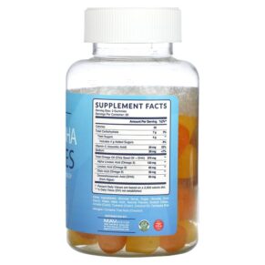 Thực phẩm bổ sung MAV Nutrition Omega + DHA Gummies Lemon & Orange 60 Vegetarian Gummies 850018273121