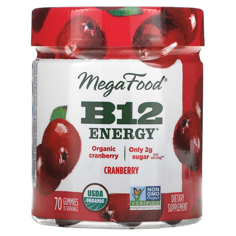 MegaFood B12 Energy Cranberry 70 Gummies 8 Thực phẩm chức năng MegaFood B12 Energy Cranberry 70 Gummies 051494104095