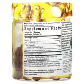 Thực phẩm bổ sung MegaFood B12 Energy Ginger 70 Gummies 051494104101