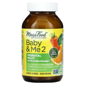 Thực phẩm chức năng MegaFood Baby & Me 2 Prenatal Multi 120 Tablets 051494103159