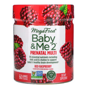 Thực phẩm chức năng MegaFood Baby & Me 2 Prenatal Multivitamin Red Raspberry 60 Gummies 051494104378
