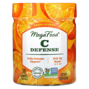 Thực phẩm chức năng MegaFood C Defense Tangy Citrus 70 Gummies 051494104118