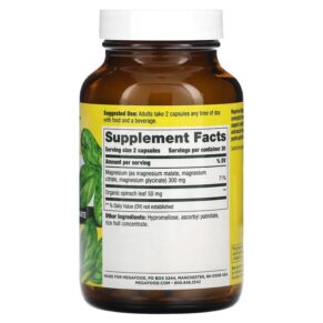 Thực phẩm bổ sung MegaFood Magnesium 300 mg 60 Capsules 051494103968