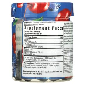 Thực phẩm bổ sung MegaFood Melatonin Berry Good Sleep Berry 1.5 mg 54 Gummies 051494104156