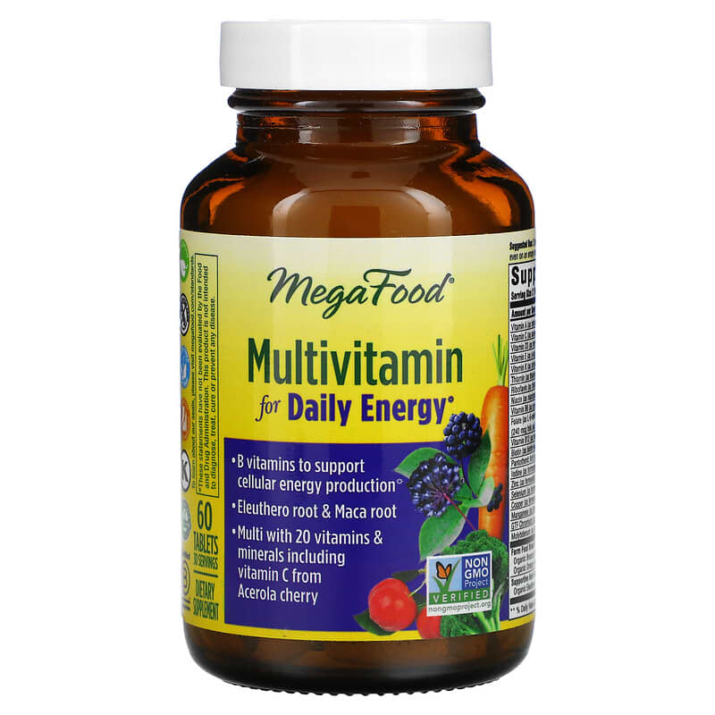 MegaFood Multivitamin For Daily Energy 60 Tablets 8 Thực phẩm chức năng MegaFood Multivitamin For Daily Energy 60 Tablets 051494104637
