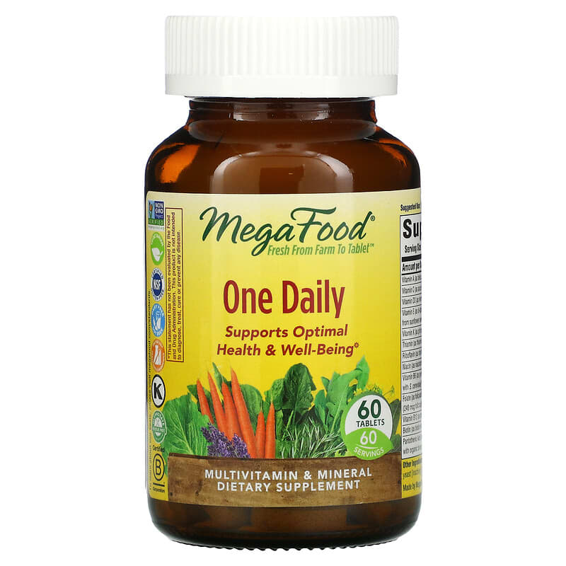 MegaFood One Daily 60 Tablets 8 Thực phẩm chức năng MegaFood One Daily 60 Tablets 051494101513