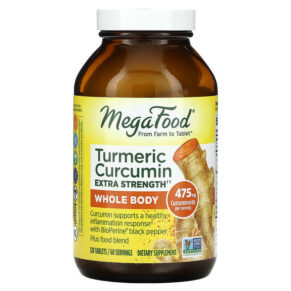 Thực phẩm chức năng MegaFood Turmeric Curcumin Extra Strength Whole Body 237.5 mg 120 Tablets 051494100103