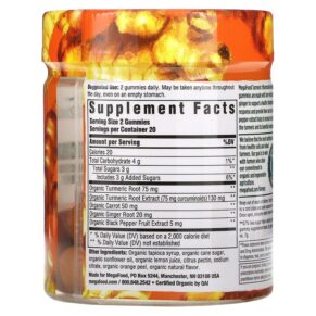 Thực phẩm bổ sung MegaFood Turmeric Inflammation Response 40 Gummies 051494104132