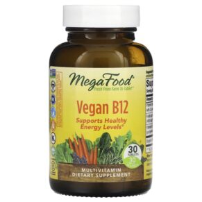 Thực phẩm chức năng MegaFood Vegan B12 30 Tablets 051494120019