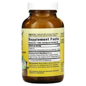 Thực phẩm bổ sung MegaFood Vitamin D3 2000 IU (50 mcg) 90 Tablets 051494102220
