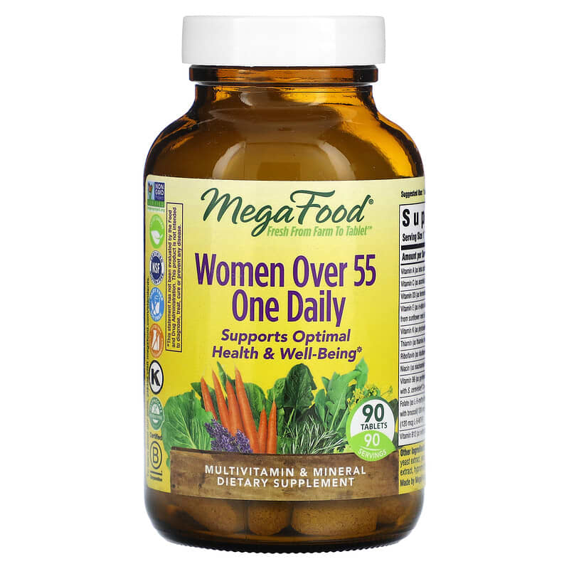 MegaFood Women Over 55 One Daily 90 Tablets 8 Thực phẩm chức năng MegaFood Women Over 55 One Daily 90 Tablets 051494103531