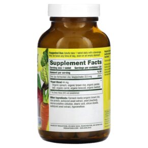Thực phẩm bổ sung MegaFood Zinc 120 Tablets 051494104408