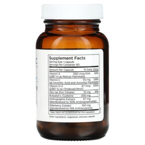 Metabolic Maintenance Acute Immune Boost 60 Capsules 3 Thực phẩm bổ sung Metabolic Maintenance Acute Immune Boost 60 Capsules 838287007111