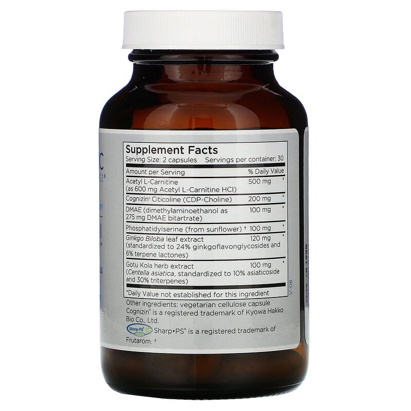 Metabolic Maintenance Brain Cell Support with Cognizin 60 Capsules 2 Thực phẩm bổ sung Metabolic Maintenance Brain Cell Support with Cognizin 60 Capsules 838287006695