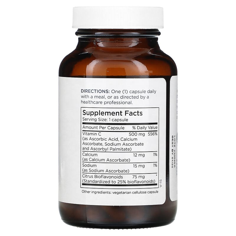 Metabolic Maintenance Buffered Vitamin C with Bioflavonoids 500 mg 90 Capsules 2 Thực phẩm bổ sung Metabolic Maintenance Buffered Vitamin C with Bioflavonoids 500 mg 90 Capsules 838287002307