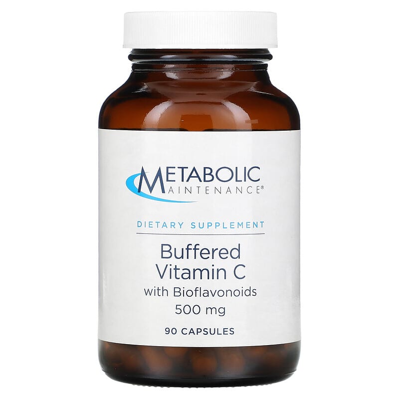 Metabolic Maintenance Buffered Vitamin C with Bioflavonoids 500 mg 90 Capsules 8 Thực phẩm chức năng Metabolic Maintenance Buffered Vitamin C with Bioflavonoids 500 mg 90 Capsules 838287002307
