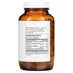 Thực phẩm bổ sung Metabolic Maintenance Cal/Mag Plus with Vitamin D and Vitamin K2 MK-7 180 Capsules 838287004097