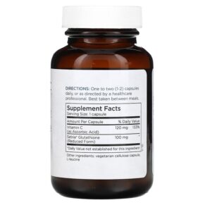 Thực phẩm bổ sung Metabolic Maintenance L-Glutathione 100 mg 60 Capsules 838287001348