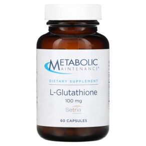 Thực phẩm chức năng Metabolic Maintenance L-Glutathione 100 mg 60 Capsules 838287001348