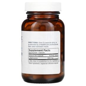 Thực phẩm bổ sung Metabolic Maintenance L-Methionine 500 mg 100 Capsules 838287001409
