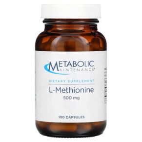 Thực phẩm chức năng Metabolic Maintenance L-Methionine 500 mg 100 Capsules 838287001409