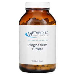 Thực phẩm chức năng Metabolic Maintenance Magnesium Citrate 240 Capsules 838287004301