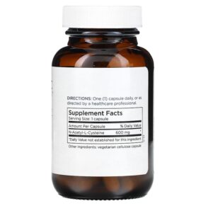 Metabolic Maintenance NAC 600 mg 60 Capsules 3 Thực phẩm bổ sung Metabolic Maintenance NAC 600 mg 60 Capsules 838287001508
