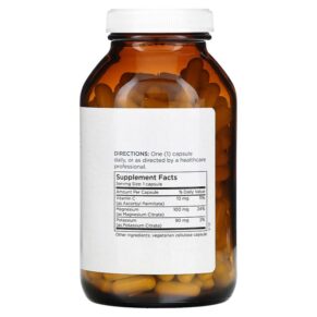 Thực phẩm bổ sung Metabolic Maintenance Potassium Magnesium Citrate 250 Capsules 838287004264