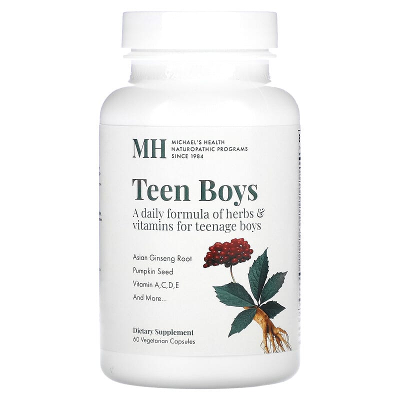 Michael's Naturopathic Teen Boys Herbs & Vitamins 60 Vegetarian Capsules 8 Thực phẩm chức năng Michael's Naturopathic Teen Boys Herbs & Vitamins 60 Vegetarian Capsules 755929041107