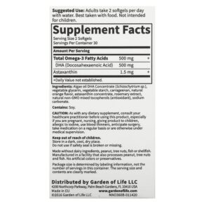 Thực phẩm bổ sung Minami Nutrition Algae Omega-3 Orange 60 Softgels 5425018610907